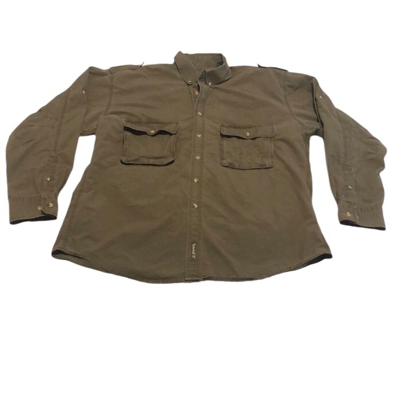Timberland Weathergear Button Down Shirt Mens Size L - Picture 1 of 15